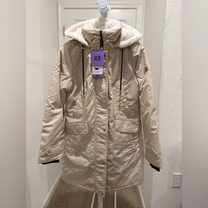 “New” Madison Expedition Women's Tan Parka Coat sizeXS